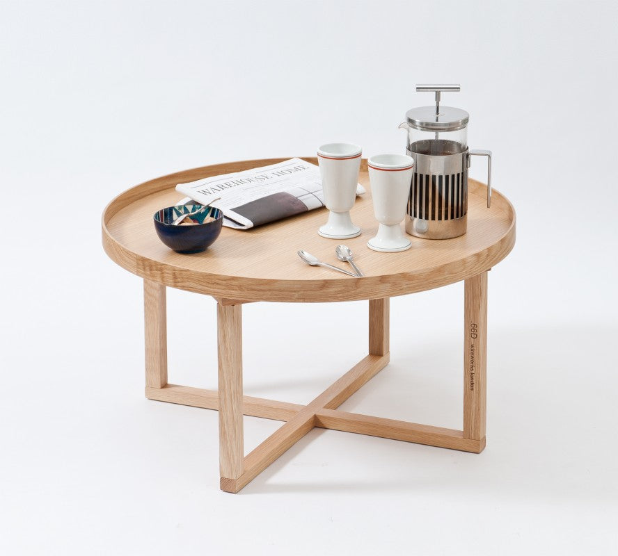 LOW OAK COFFEE TABLE | WIREWORKS