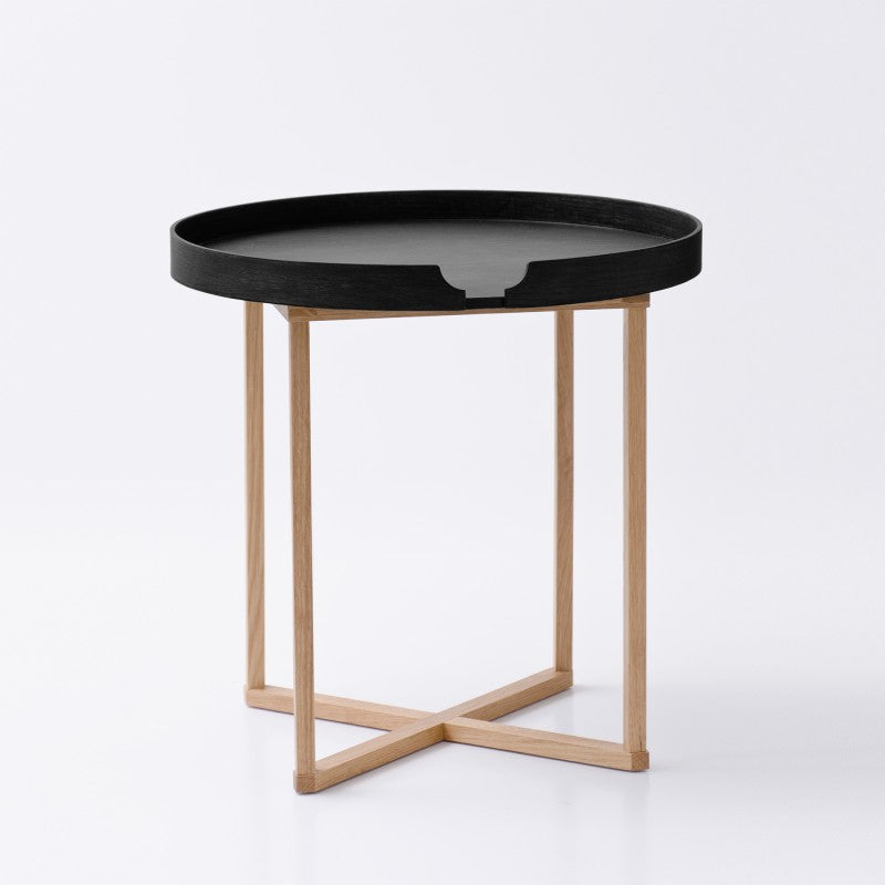 OAK ROUND SIDE TABLE | WIREWORKS