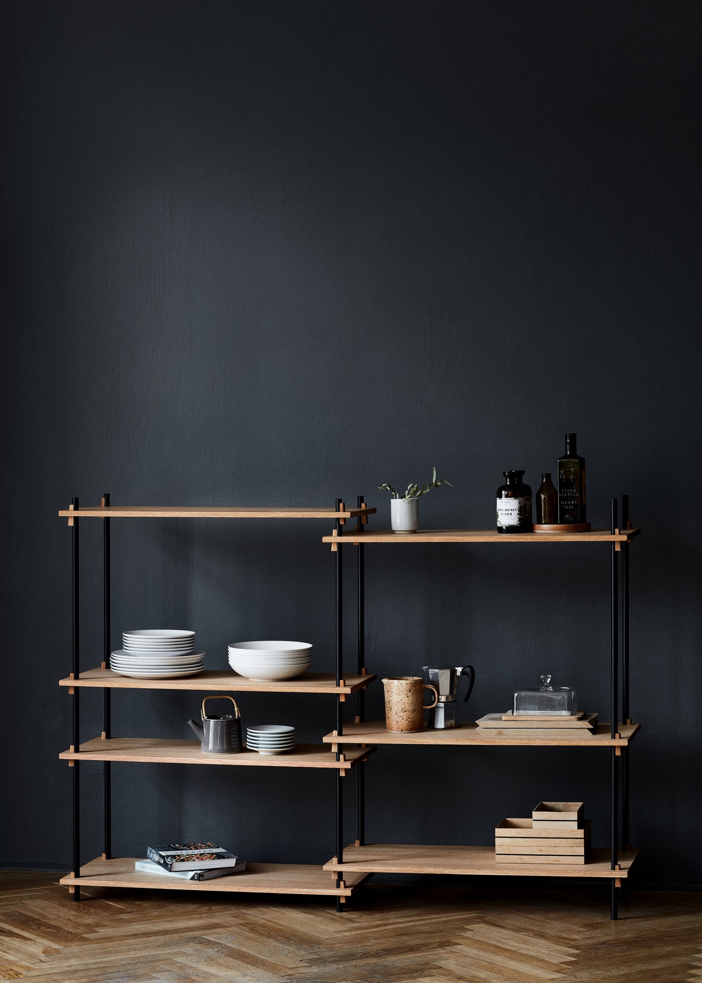 Shelving system S.65.1.A  65cm H x 1 bay