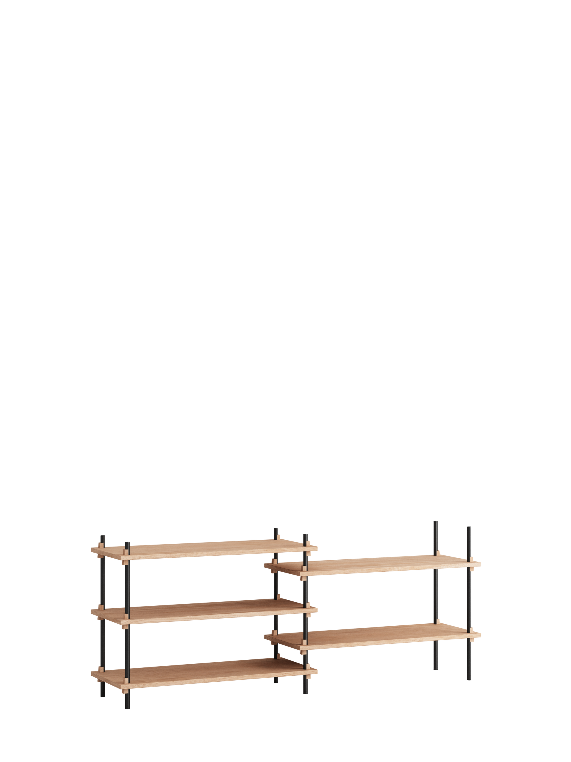 Shelving system S.65.2.A  65cm x 2 bays