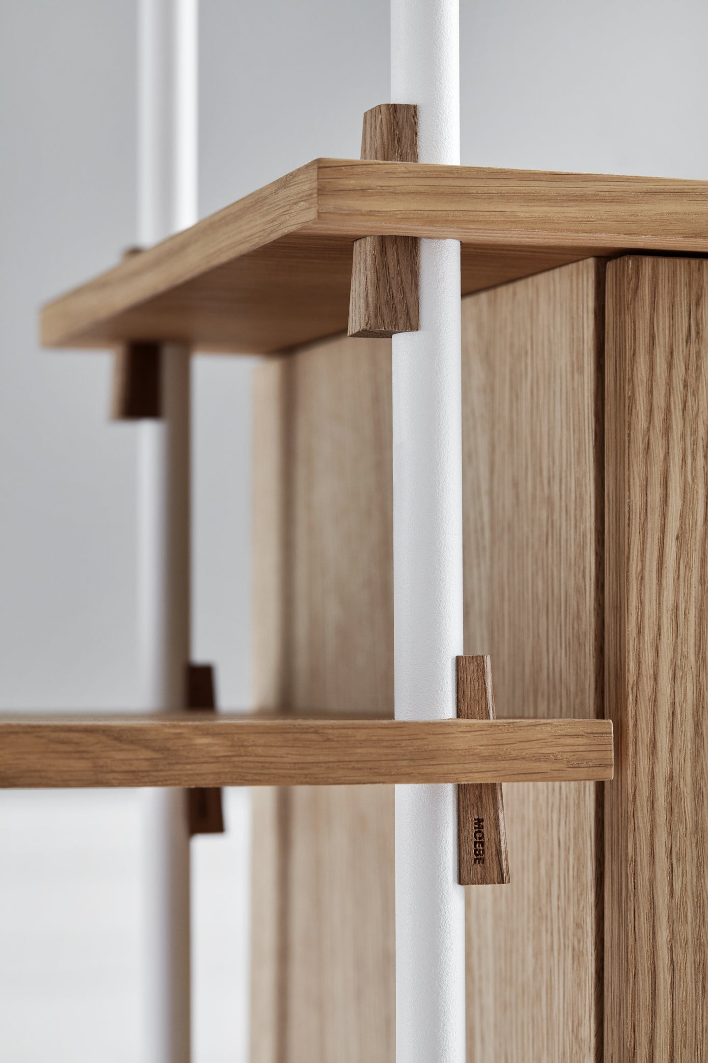 Shelving system S.115.1.B 115cm H x 1 bay x cabinet