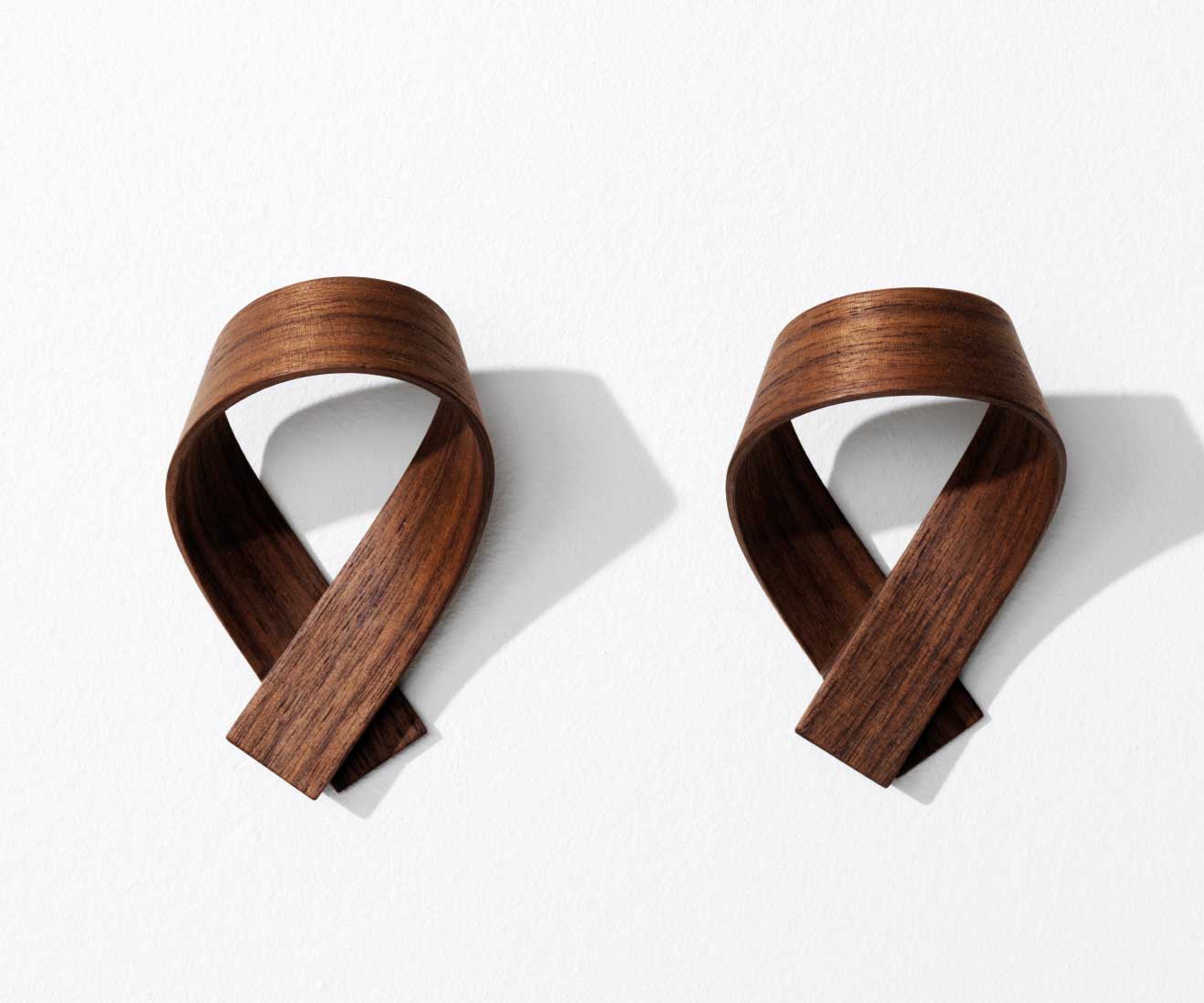 RIBBON COAT HOOK x2