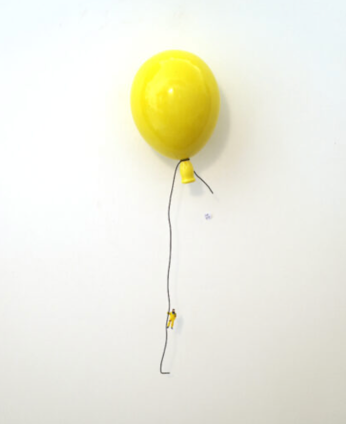 Large yellow balloon