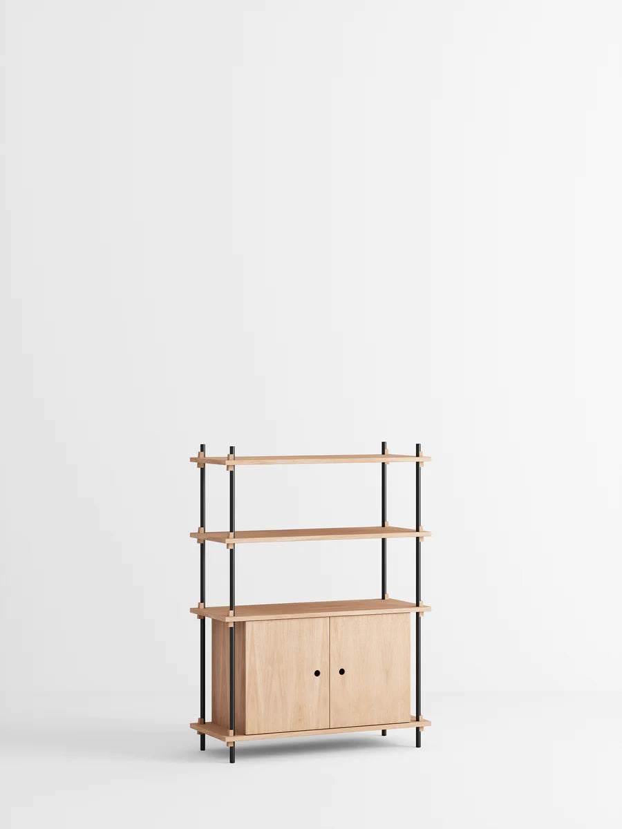 Shelving system S.115.1.B 115cm H x 1 bay x cabinet