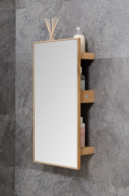THREE TRAY MIRROR SLIMLINE | NATURAL OAK