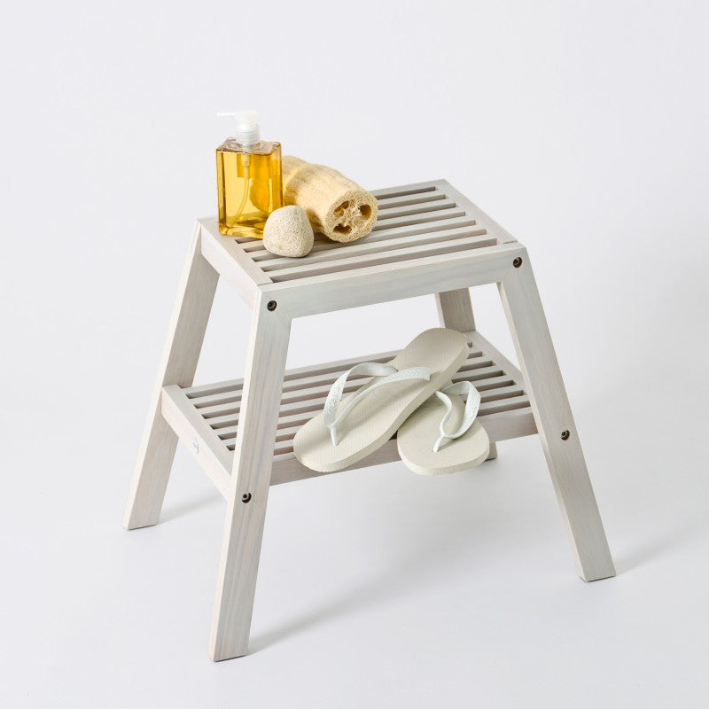 SLATTED STOOL | OYSTER